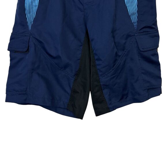 Fox Racing Mens Size 30 Swim Board Shorts Cargo Blue Black Colorblock - Picture 3 of 13